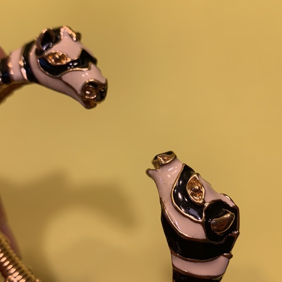 Kenneth j lane zebra head bangles bracelet - Picture 2 of 5
